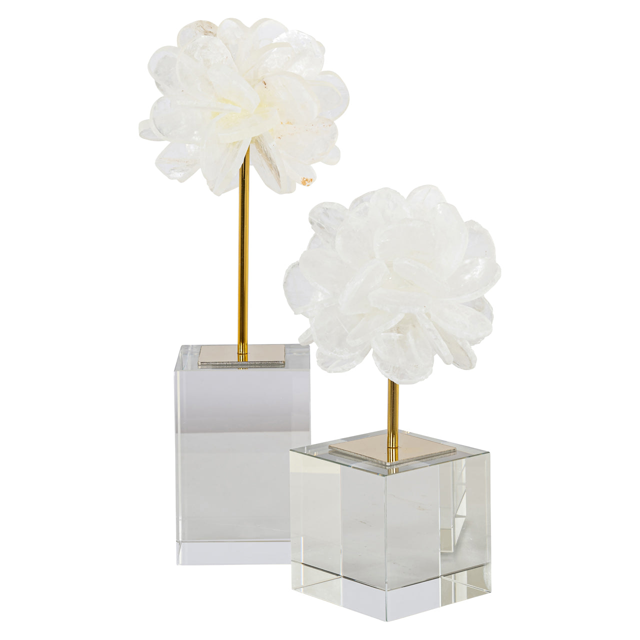 Decorative object Eline white large