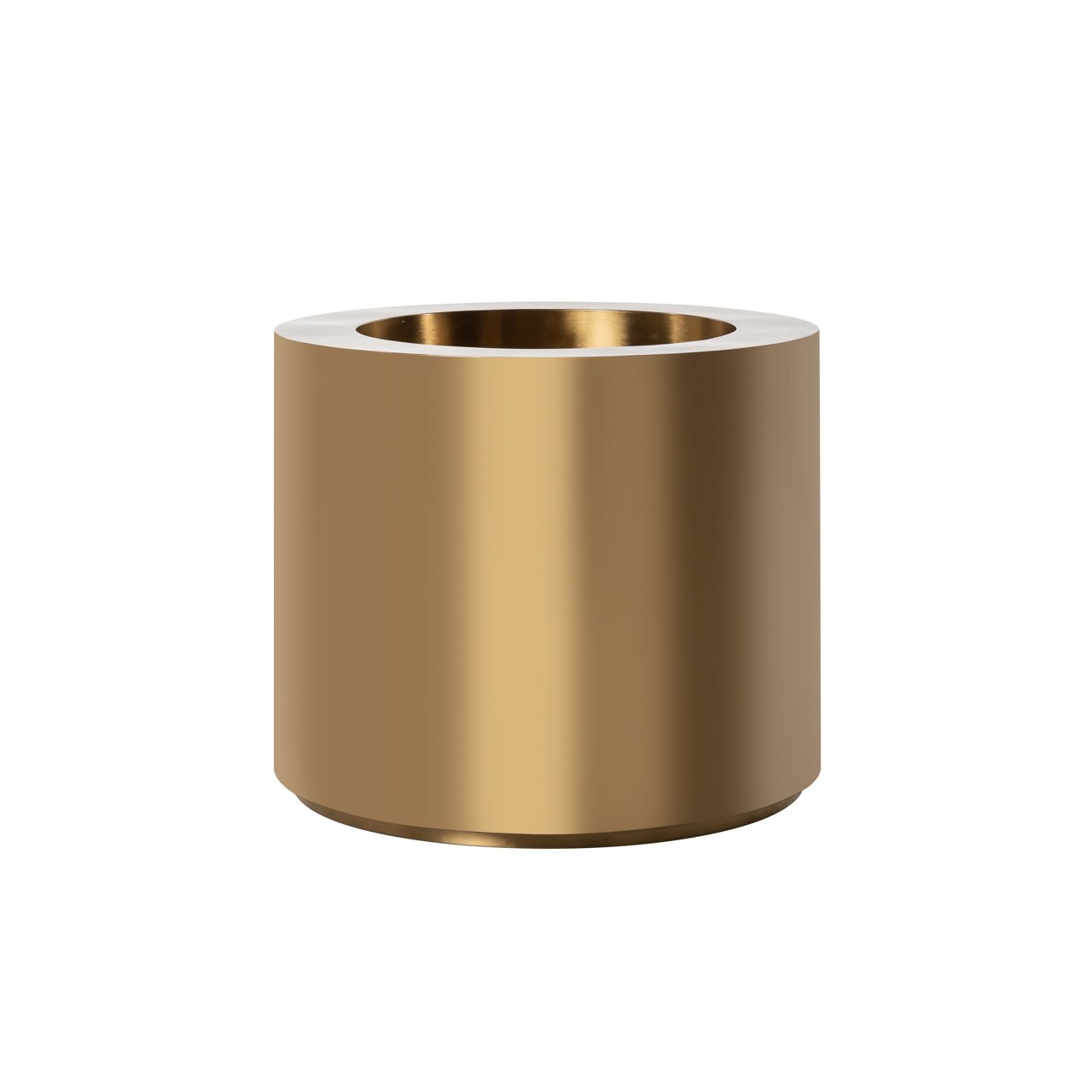 Planter Donna brushed gold 60Ø