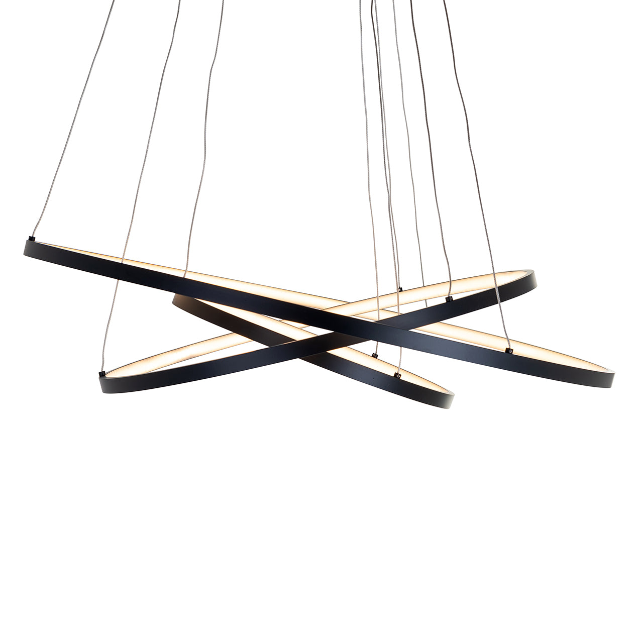 Kronleuchter Amira schwarz (Schwarz)