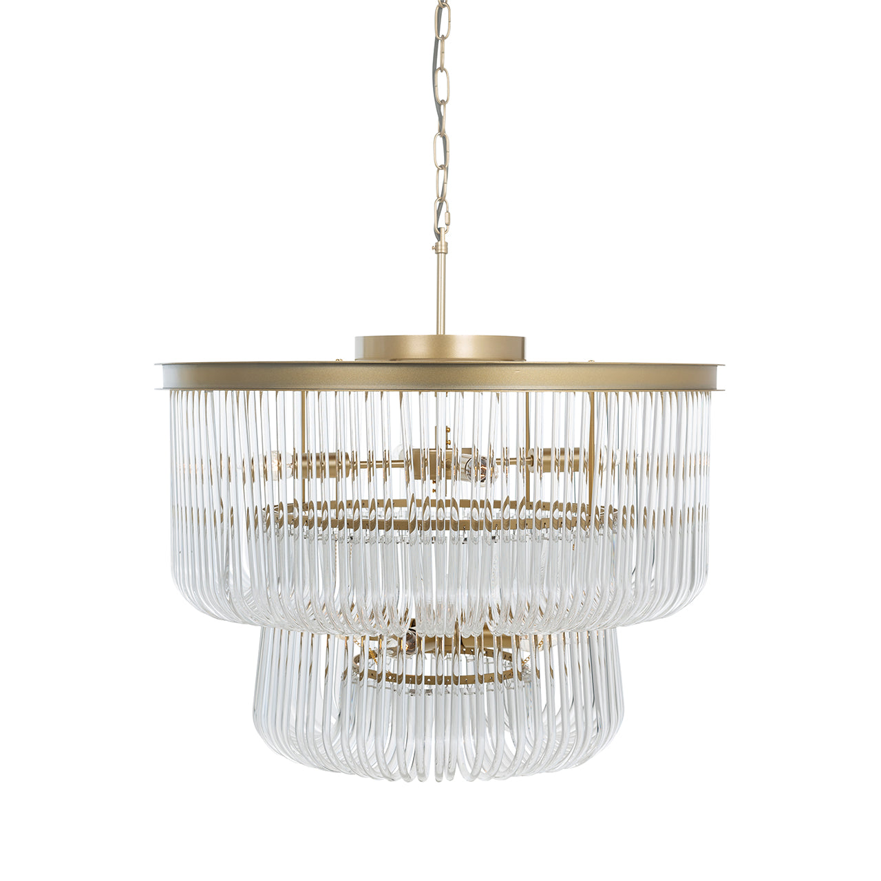 Kronleuchter Romy (Gebürstetes Gold)