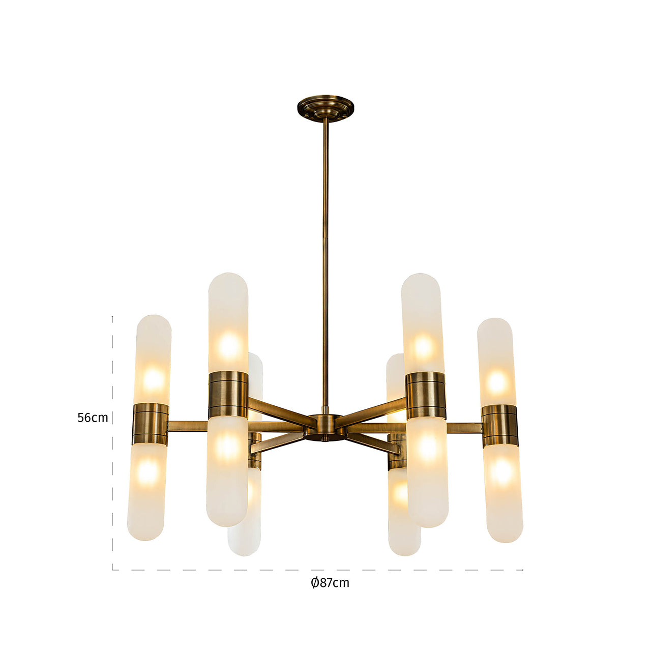 Kronleuchter Tricon (Bronze)