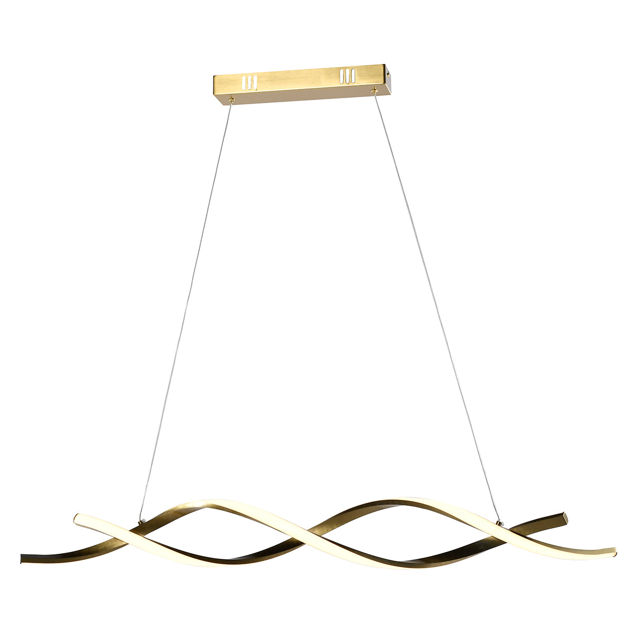 Kronleuchter Lorine (Gebürstetes Gold)