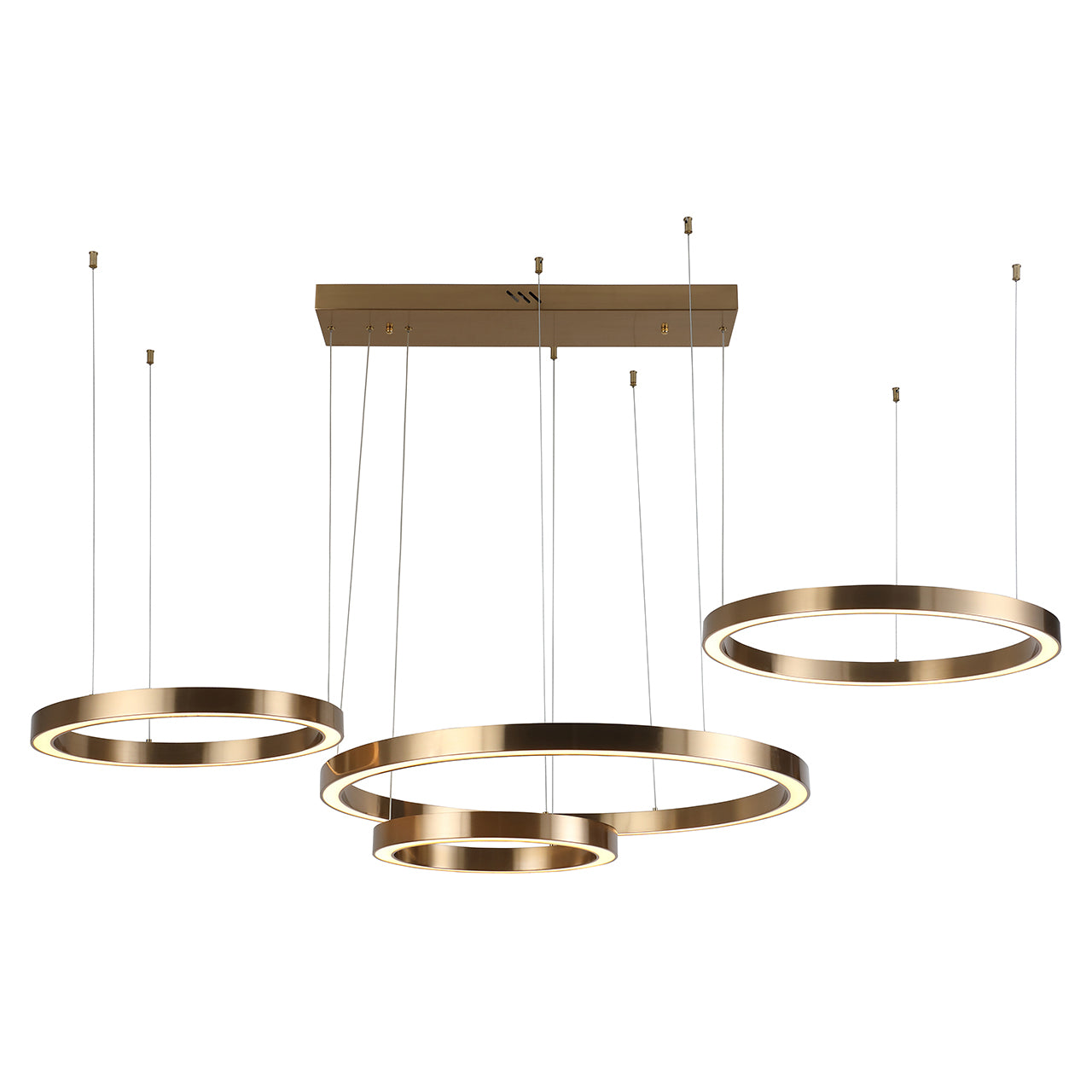 Kronleuchter Lilou (Gebürstetes Gold)