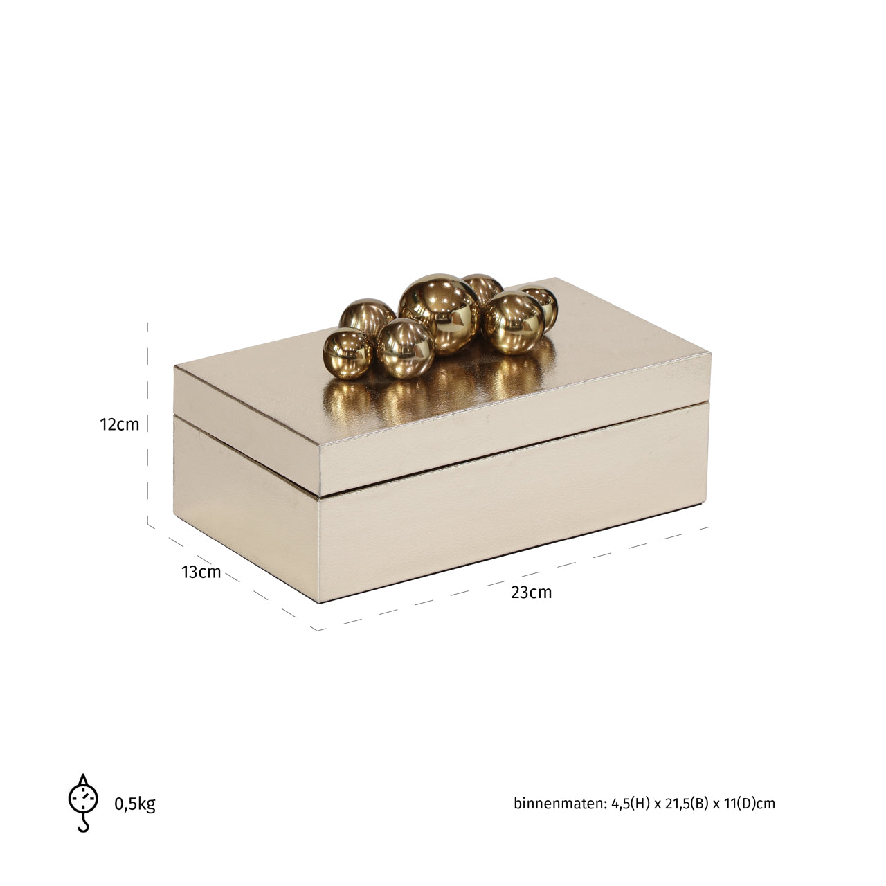 Storage box Norah gold