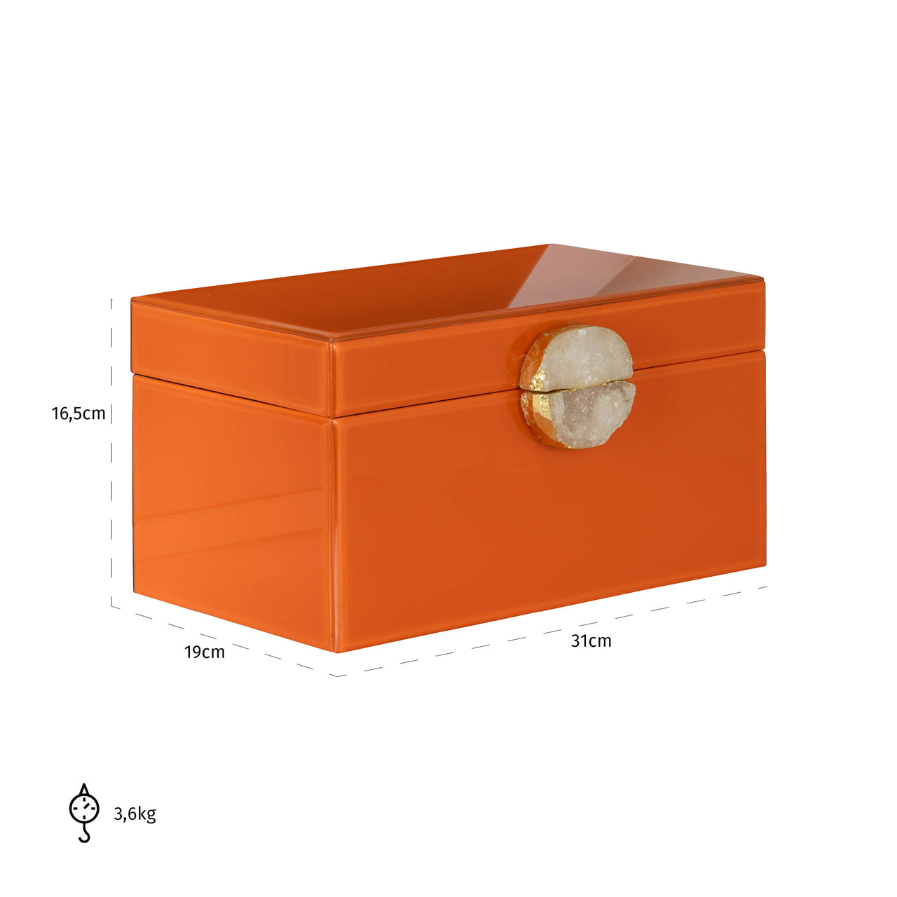 Storage box Lia orange