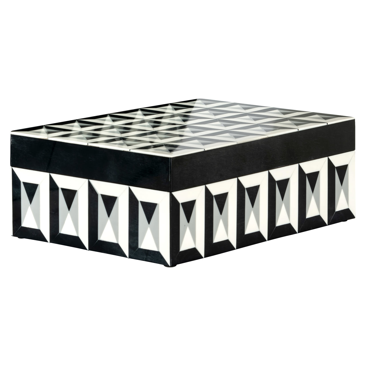 Storage box Licia black/white large