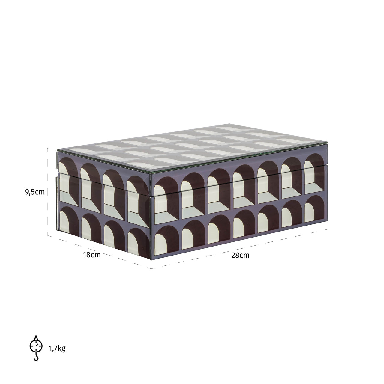 Storage box Vaya black large