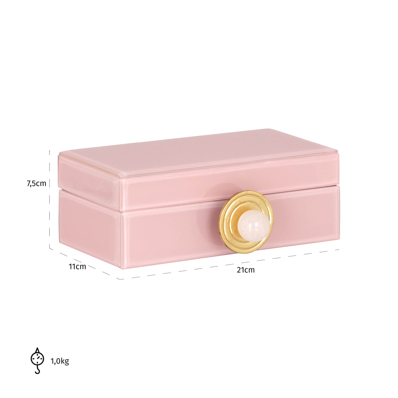 Storage box Jamila pink small
