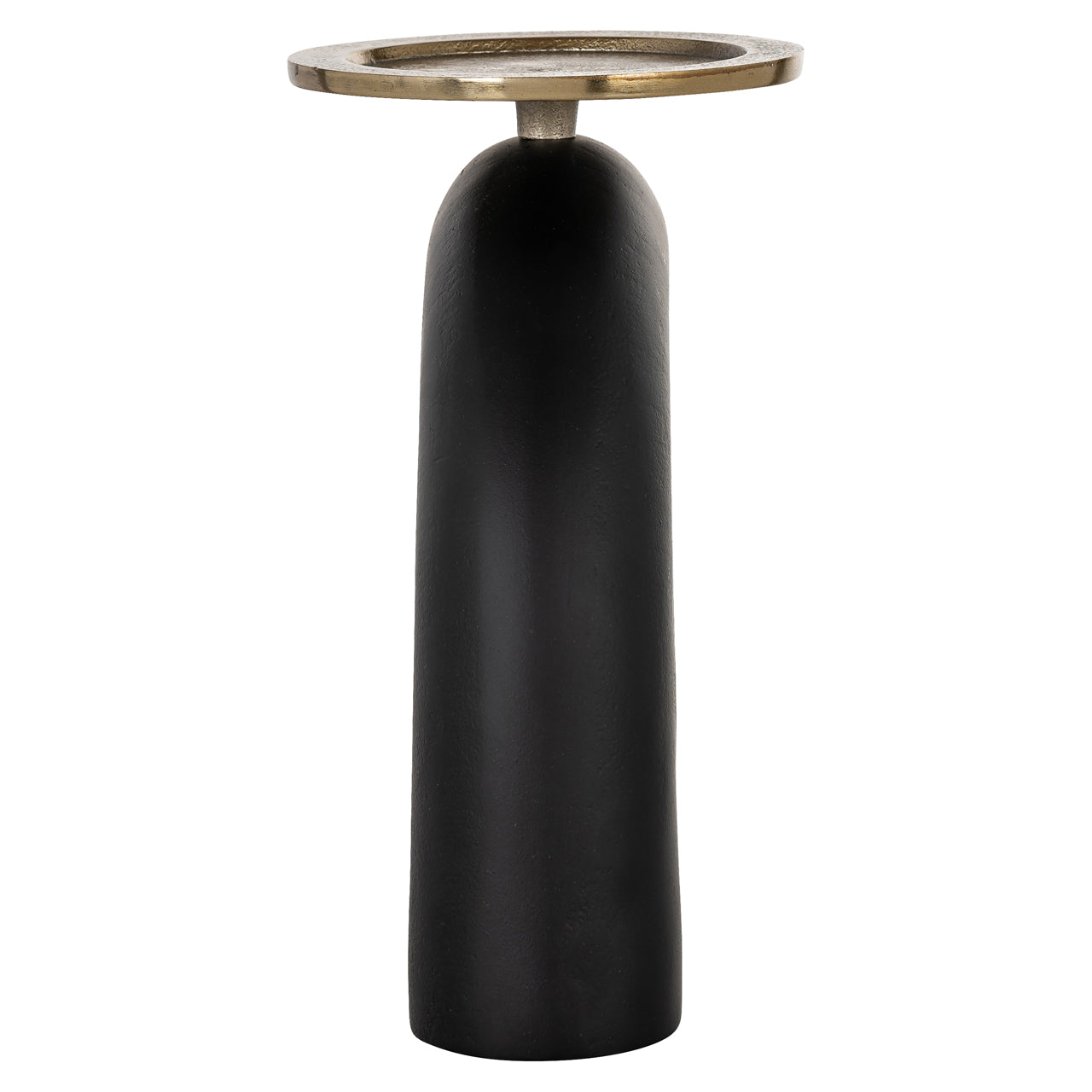 Candle holder Livi black/gold large