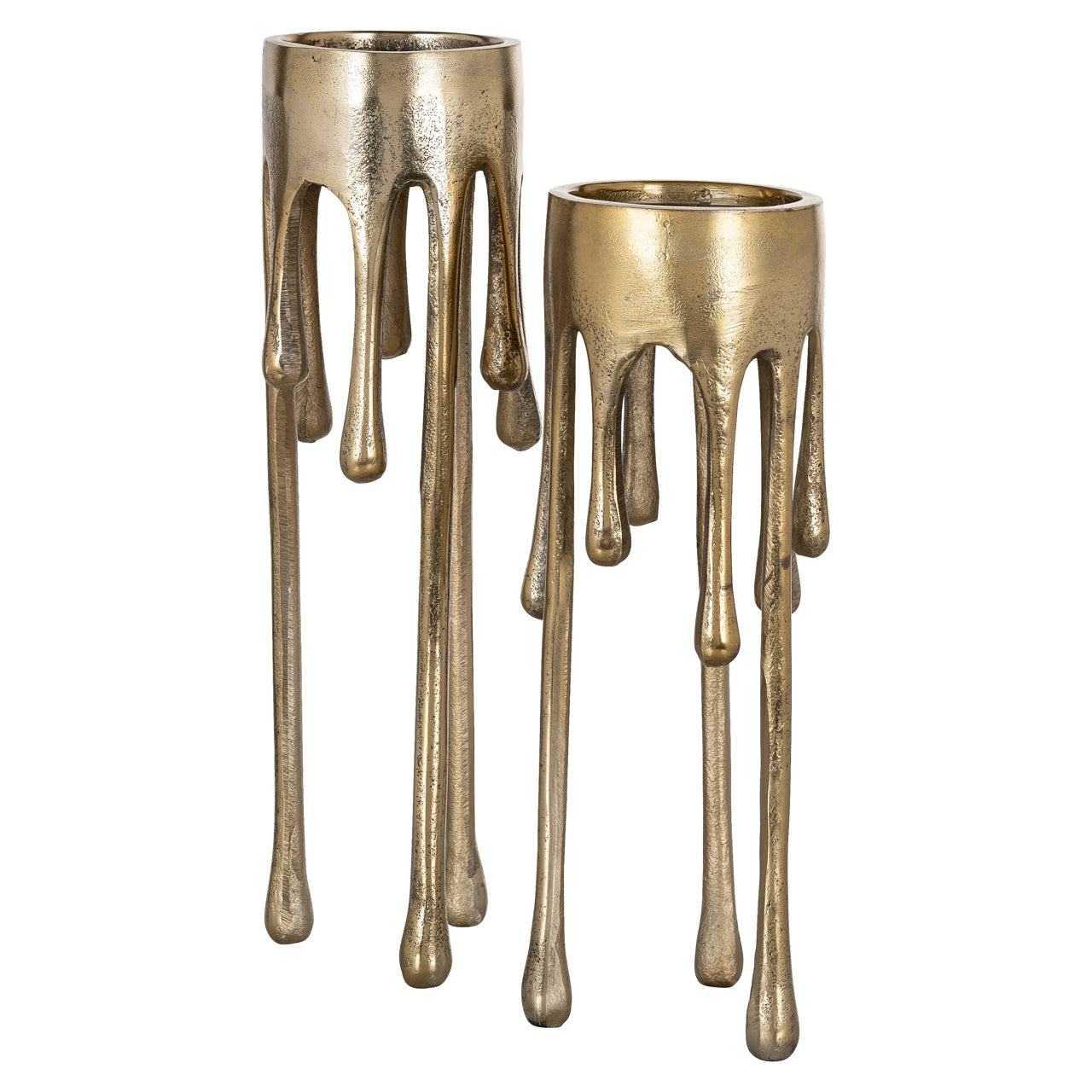 Candle holder Lorin brushed gold small