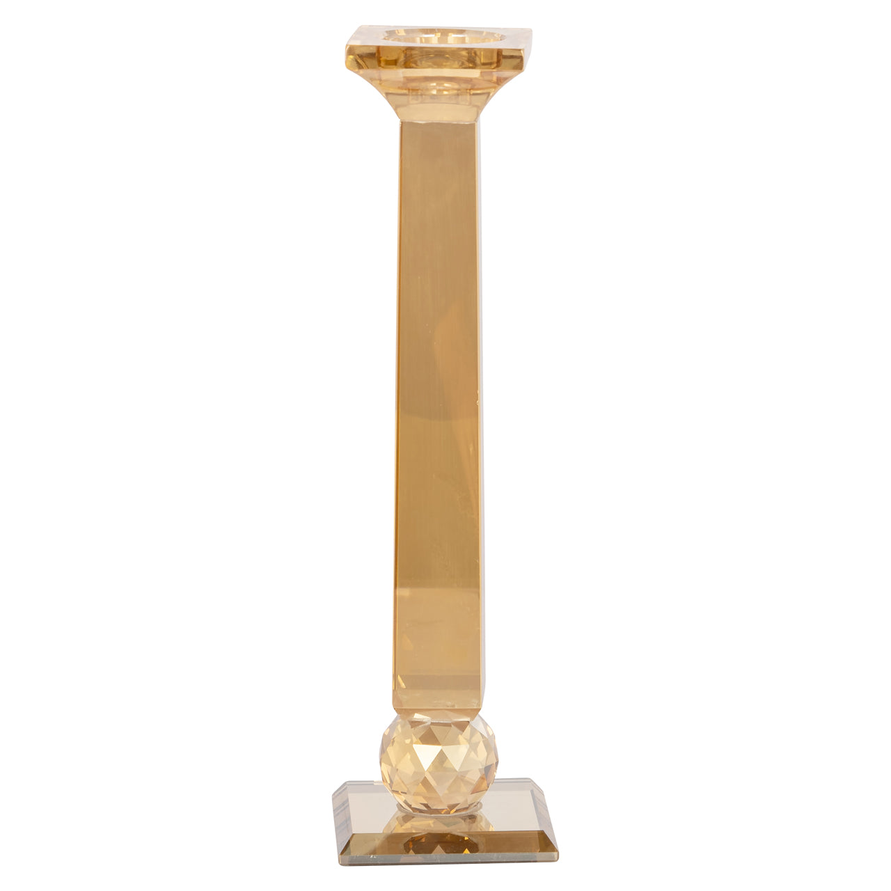 Candle holder Milou amber small