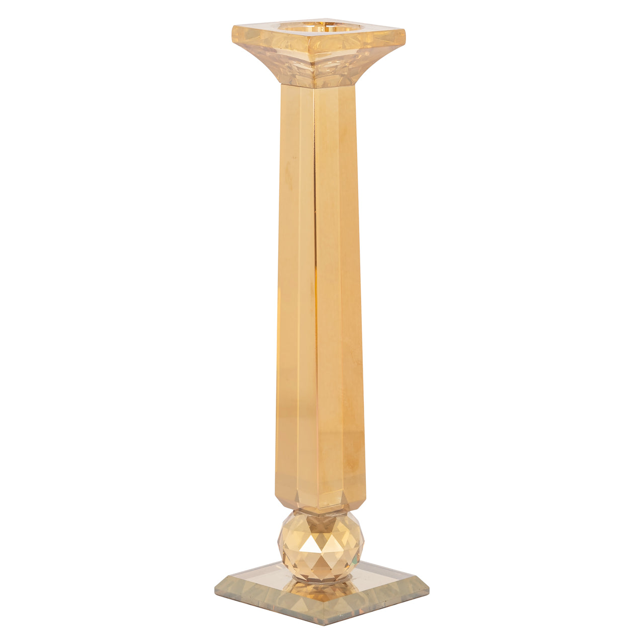 Candle holder Milou amber small
