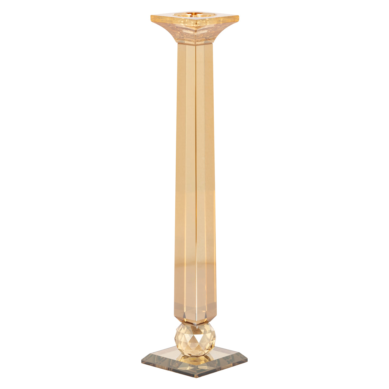 Candle holder Milou amber large