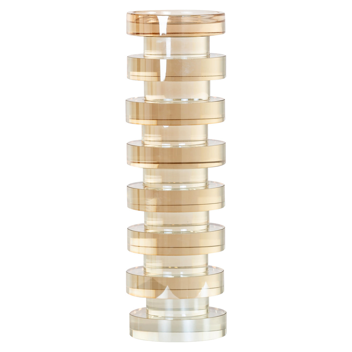 Candle holder Cira amber large