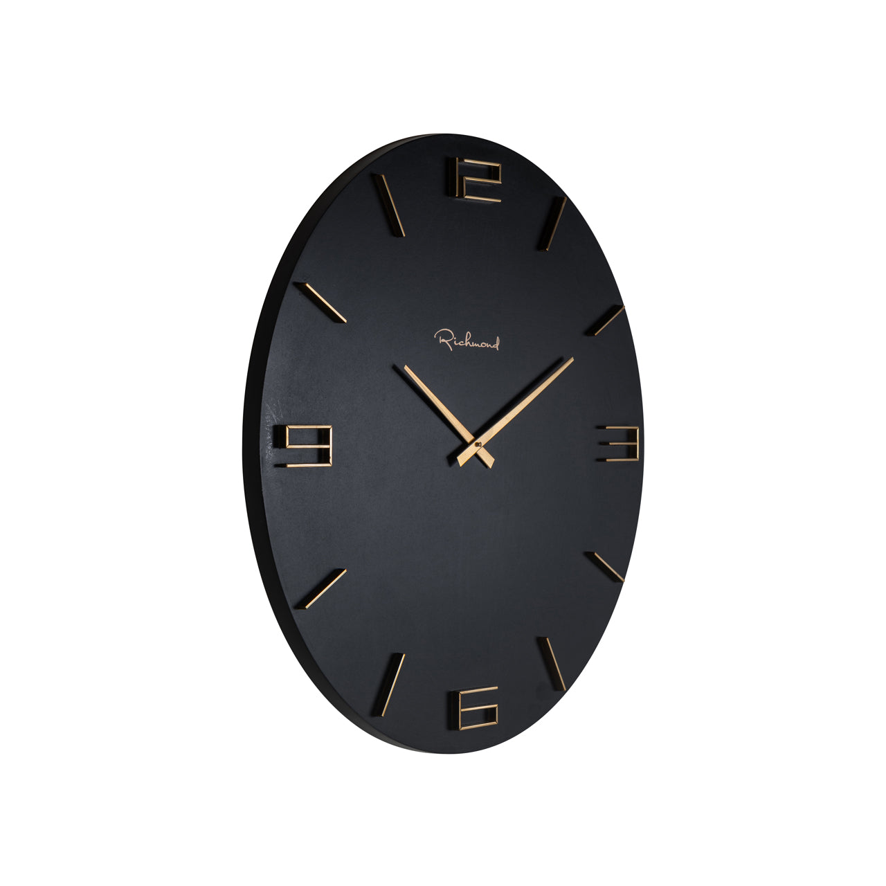 Clock Byram black/gold