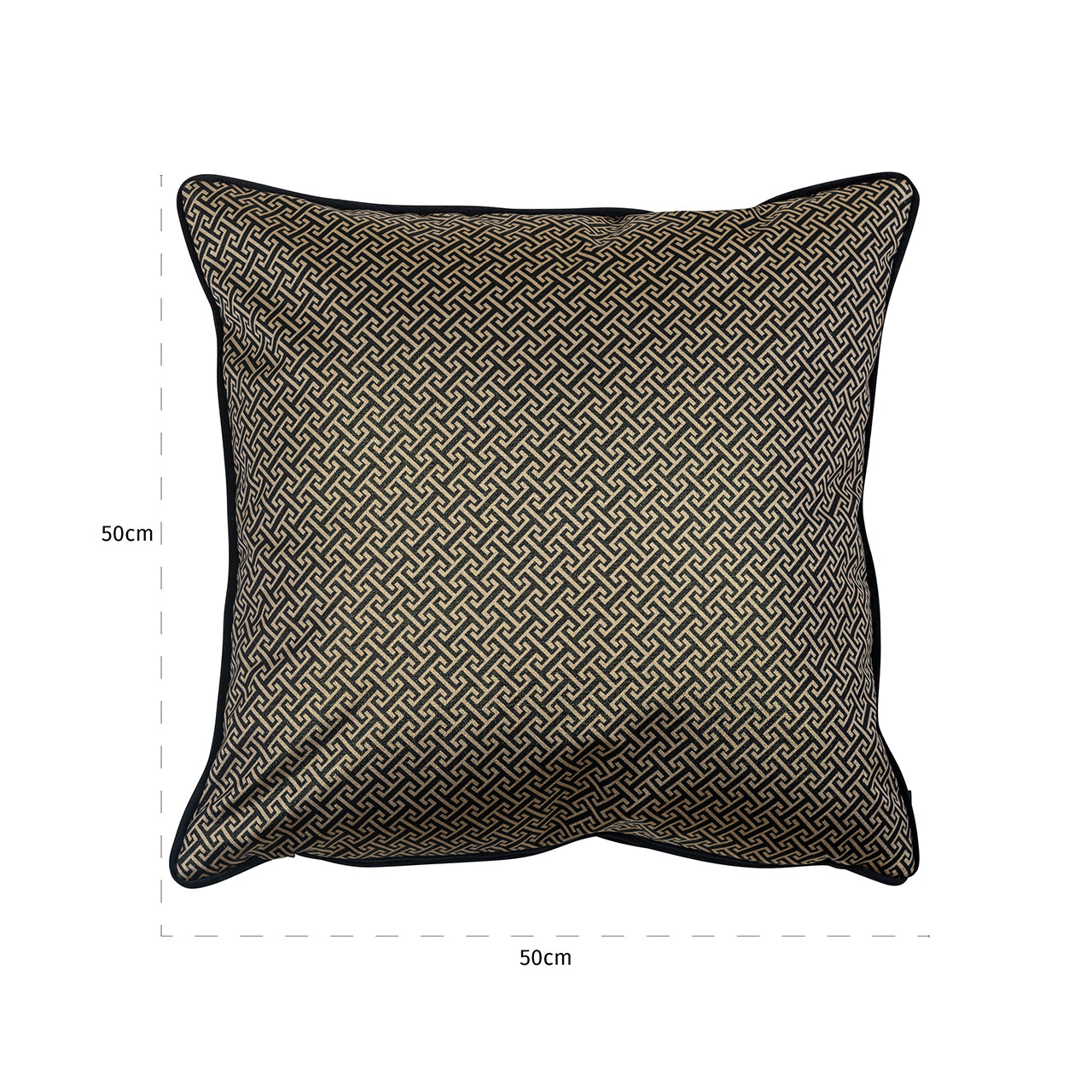 Kissen Joey 50x50 (Donna-21056-Geo Classic Big 9999 Black)