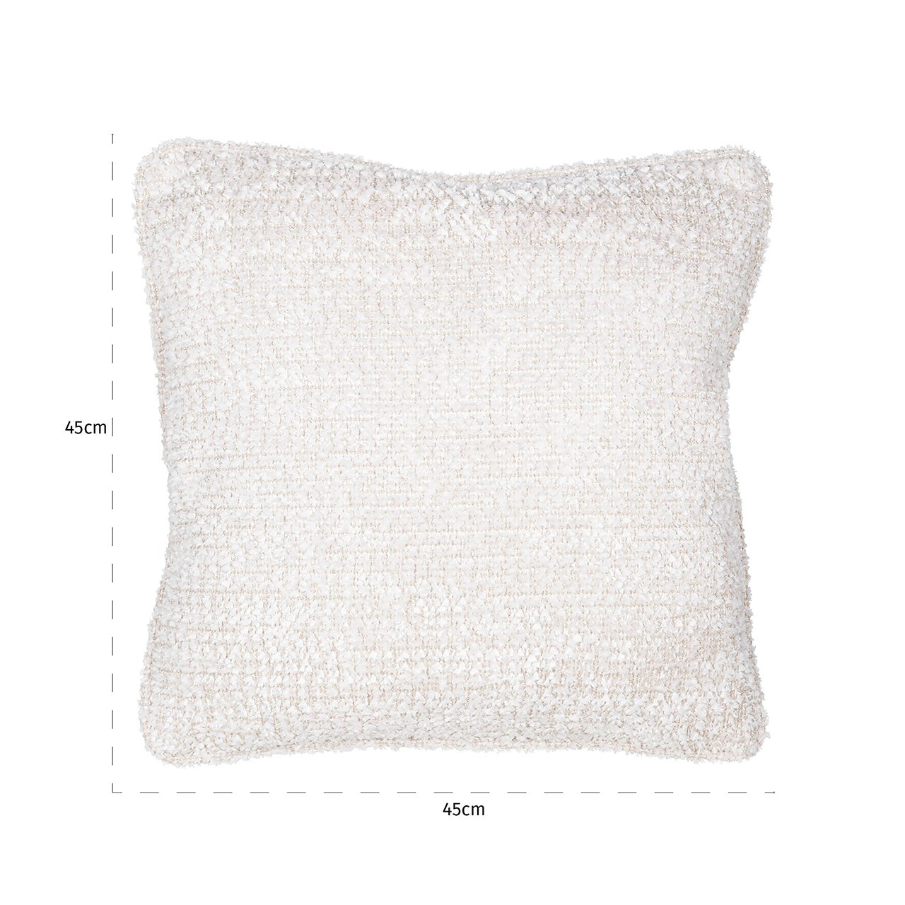 Kissen Lina 45x45 schöne Creme (Be Lovely 11 Cream)