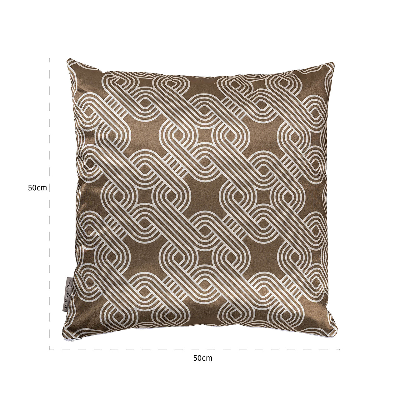 Kissen Marsha 50x50 (Monaco 23050 Chained Quadrant 75 - 8006 Sand)