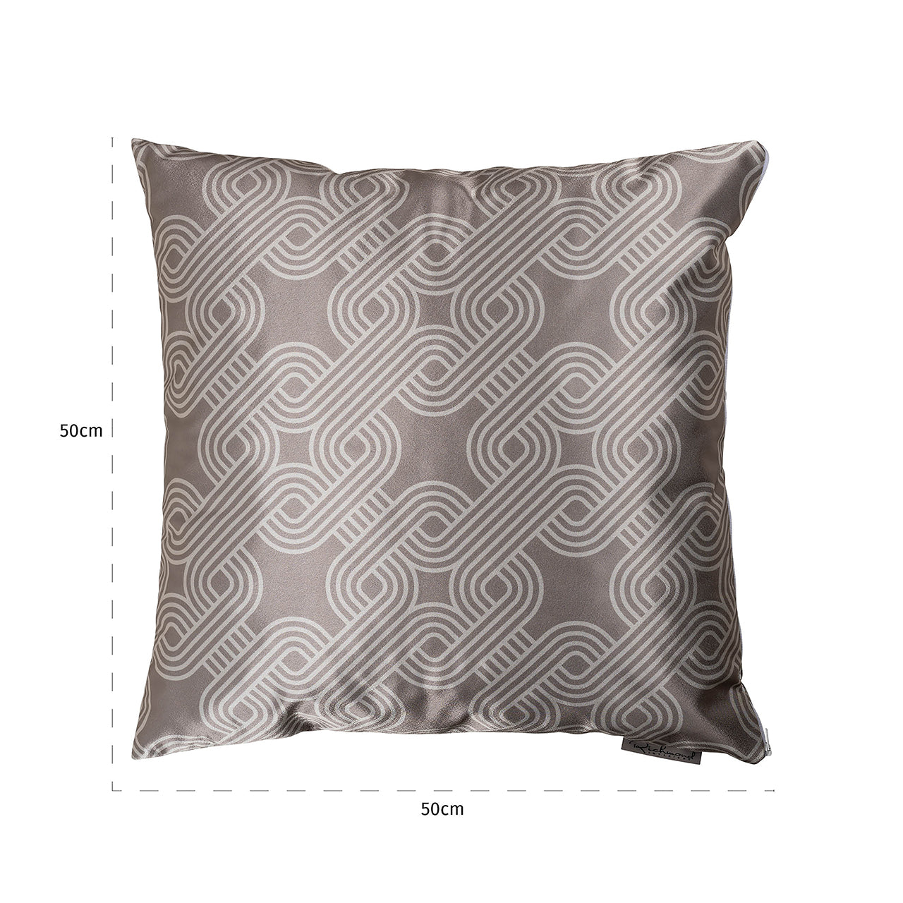 Kissen Mindy 50x50 (Monaco 23050 Chained Quadrant 75 - 0005 Creme)