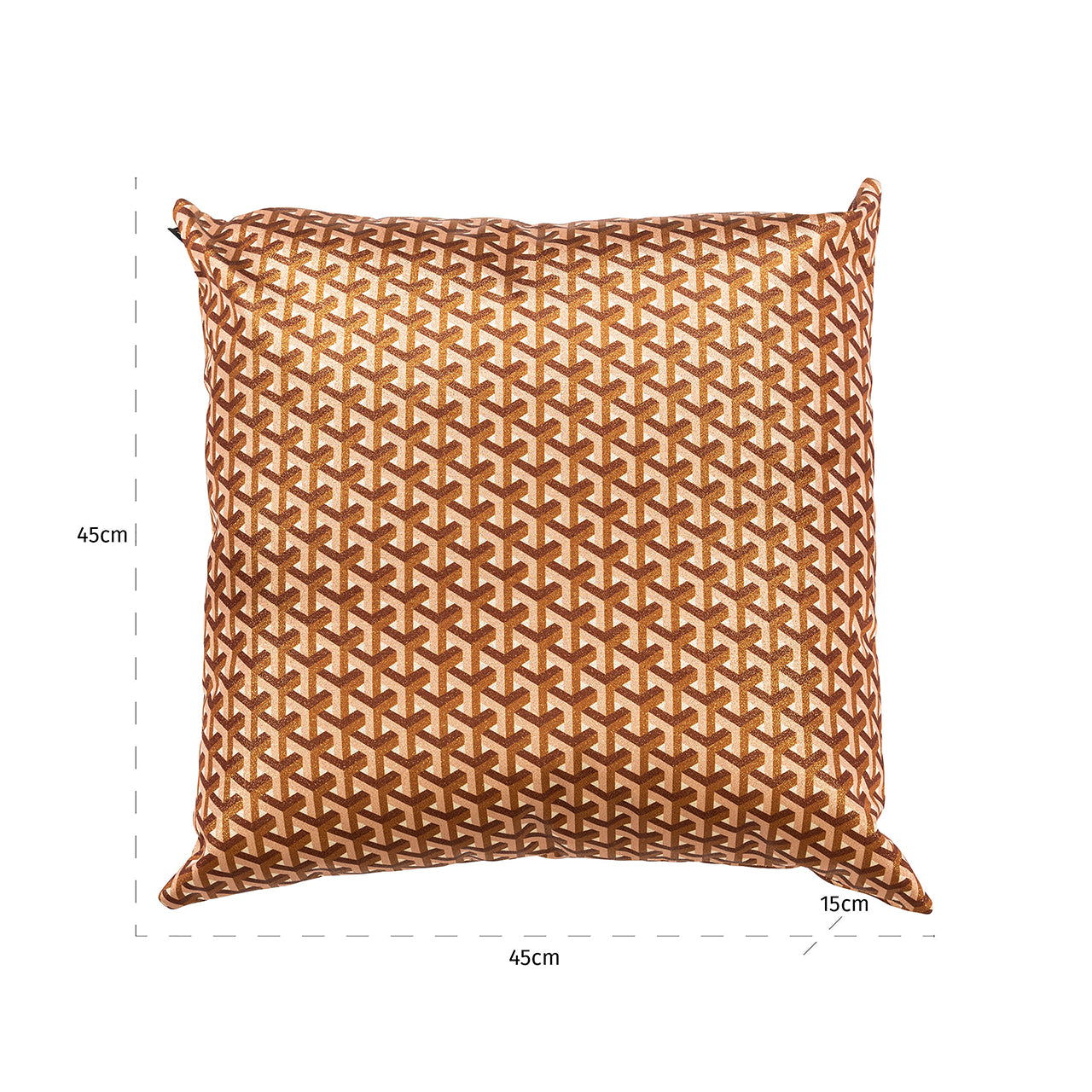 Kissen Phyllisia 50x50 (Geo Shape 3575 Brique Donna BT24004)