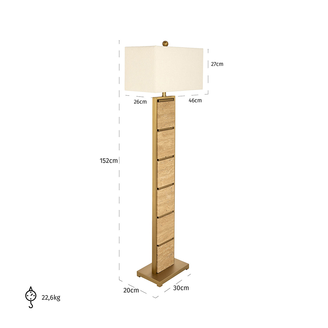 Staande lamp Meyra