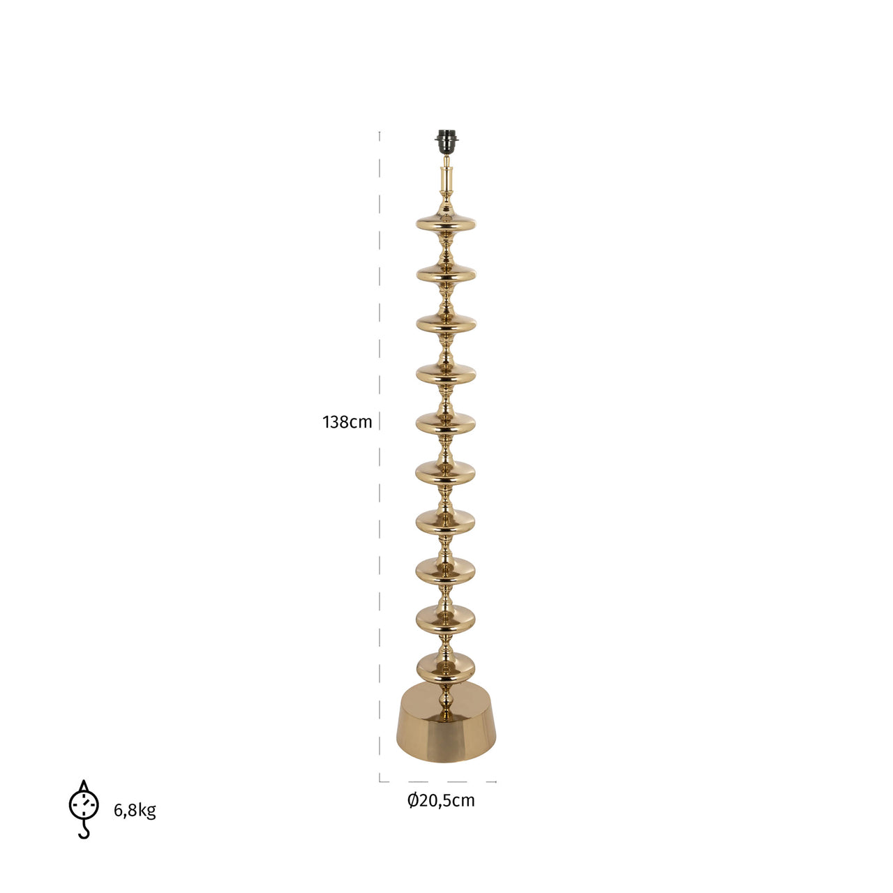 Floor lamp Jane gold