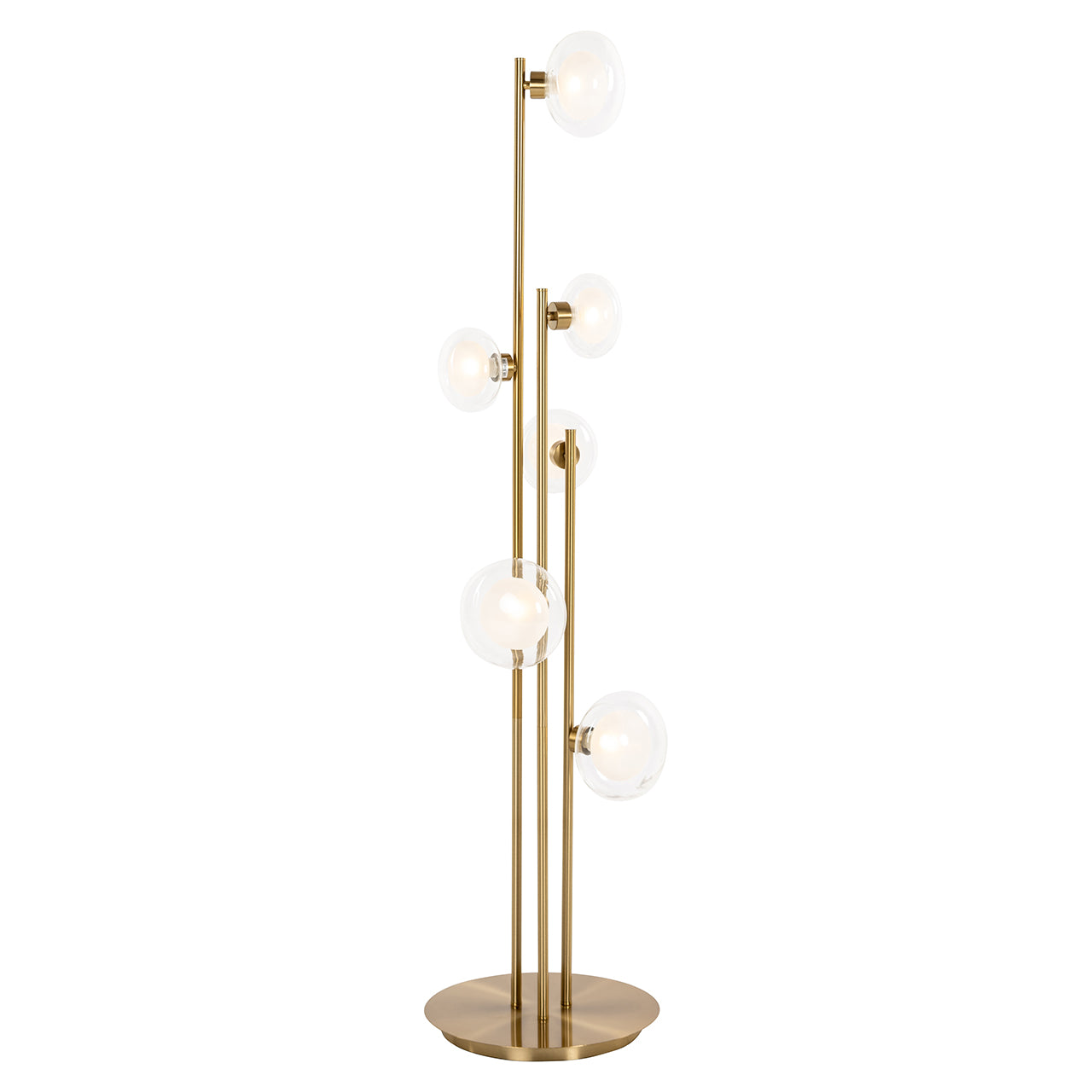 Staande lamp Luva messing (geborsteld goud)