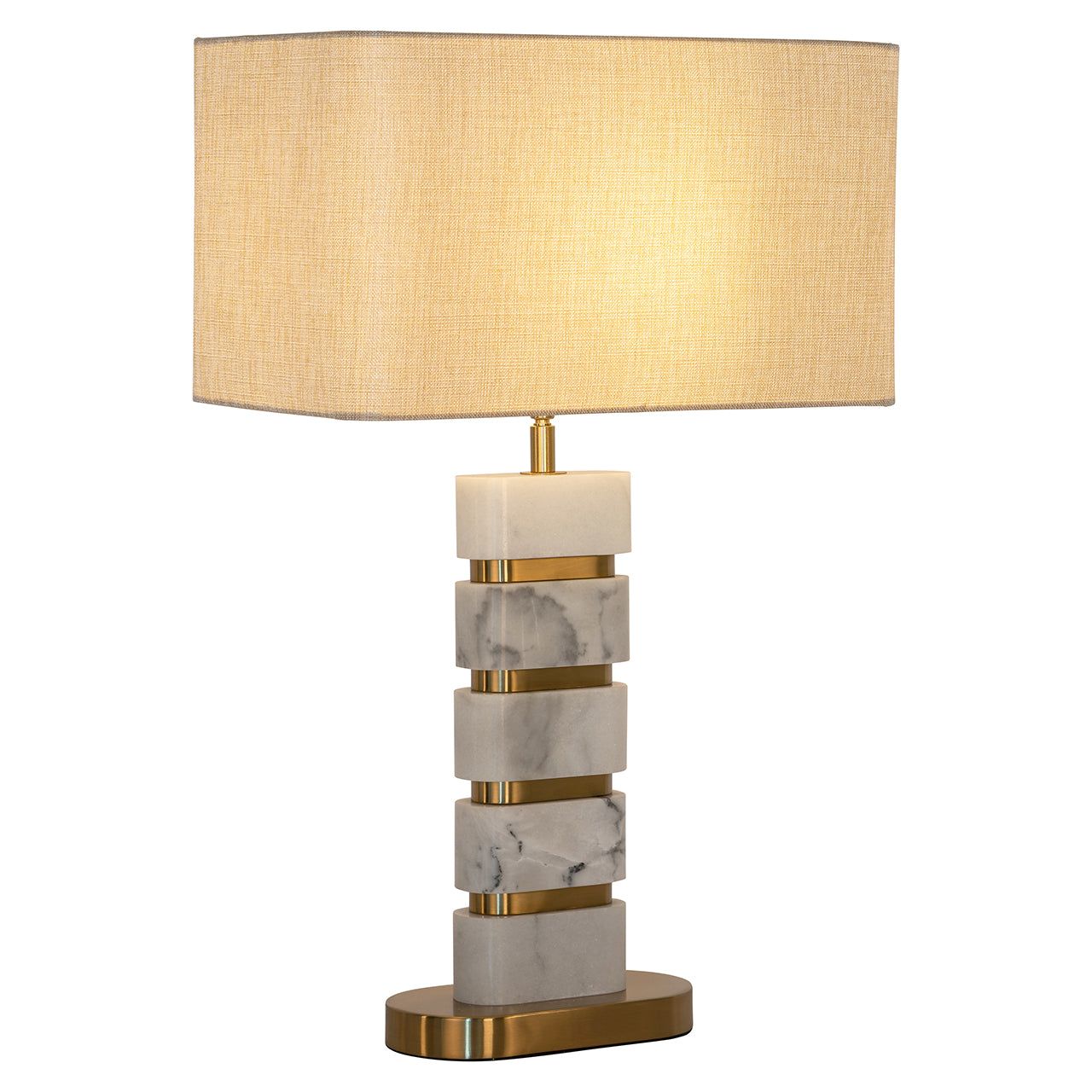 Tafellamp Lenore incl. lampenkap (Goud)