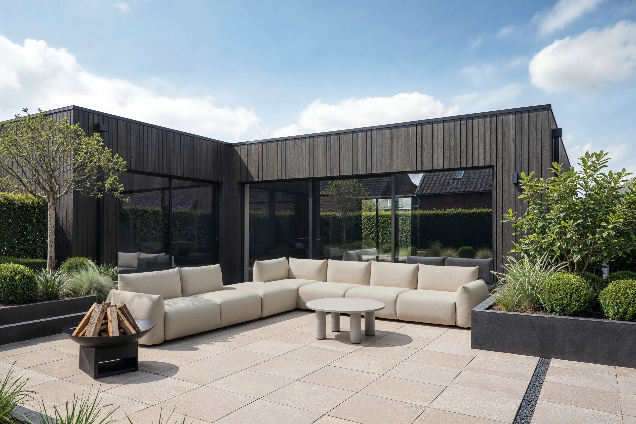 Fire pit Davey black