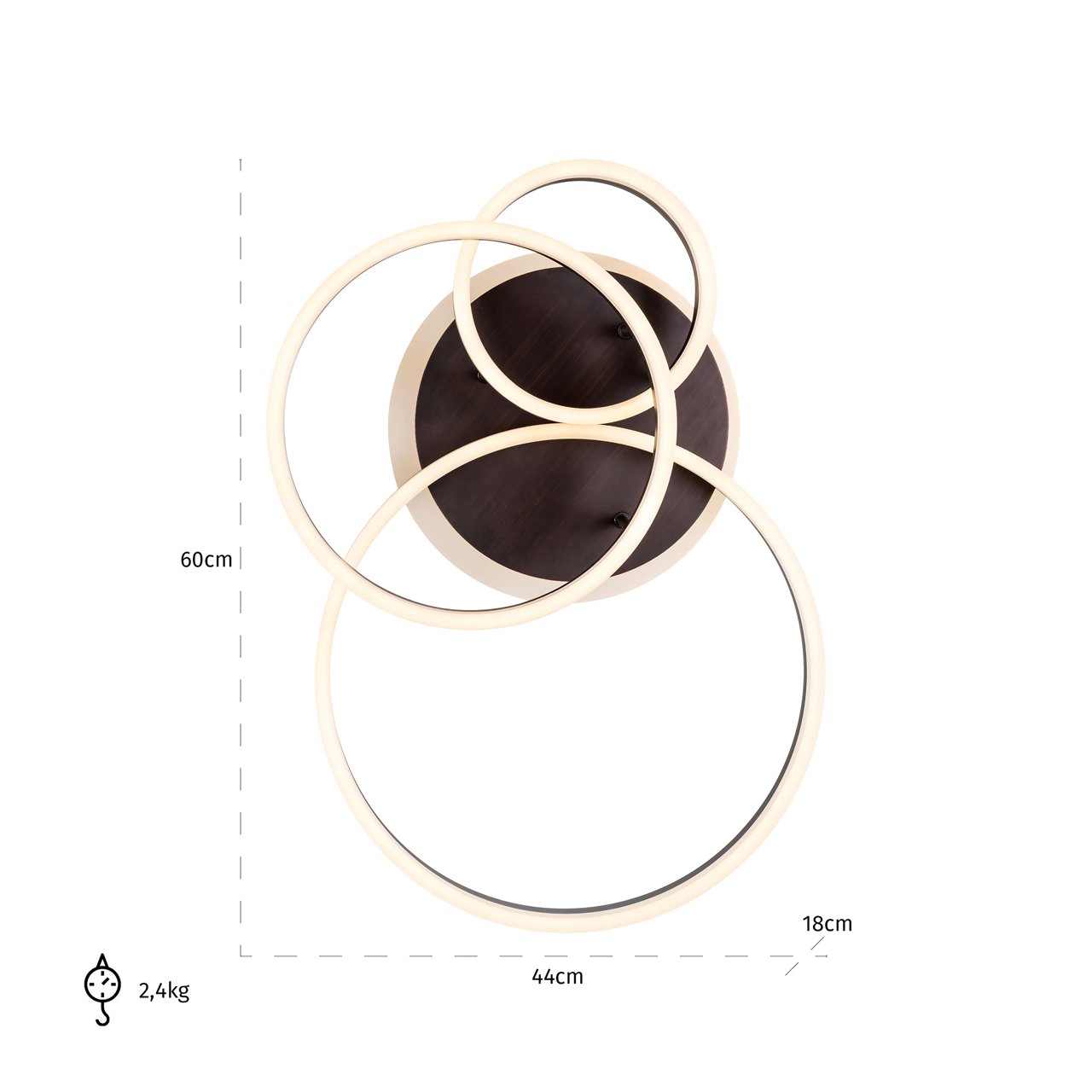 Ceiling light Mosa bronze