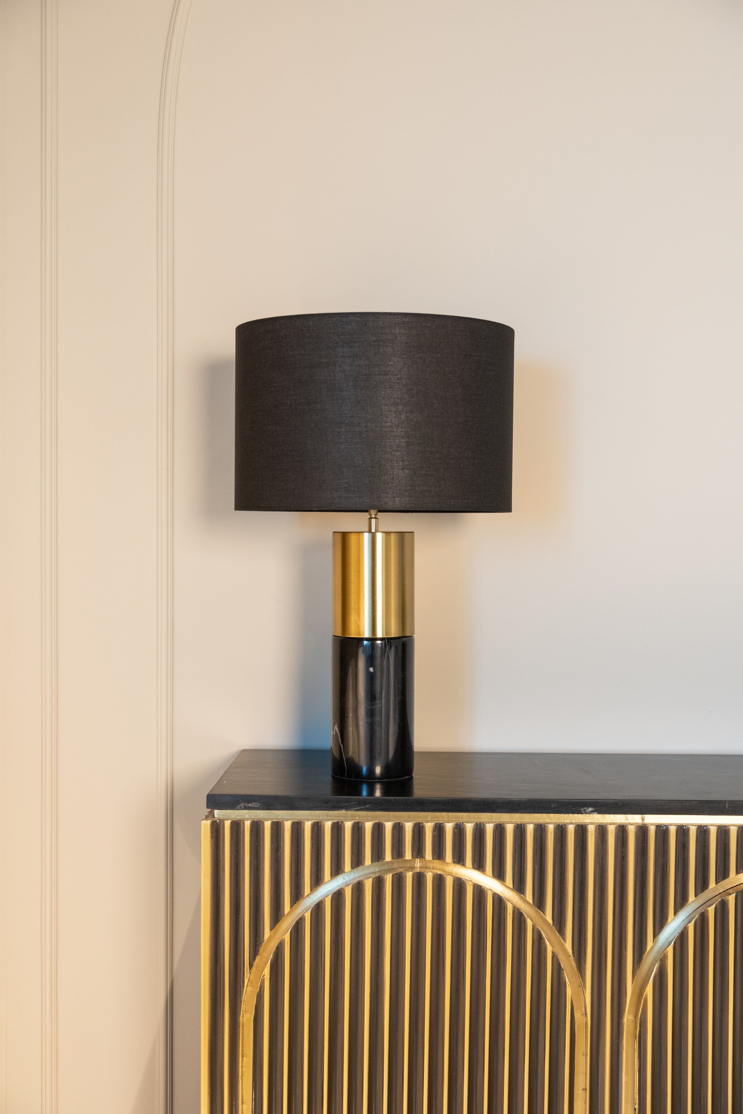 Sideboard Les Arcs brushed gold