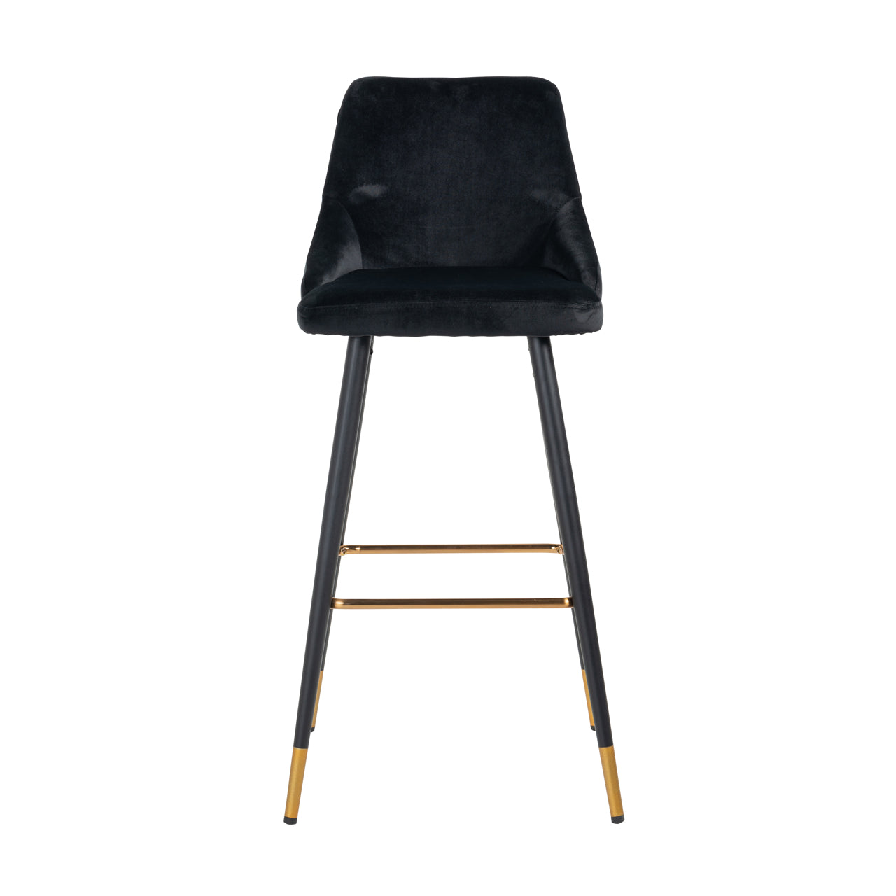 Bar stool Imani black velvet (Set of 2)