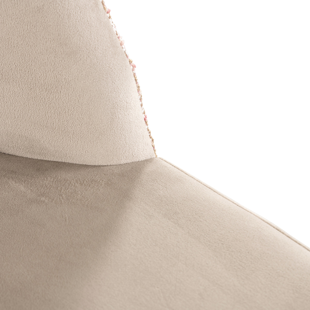 Stoel Tabitha khaki fluweel / trendy rose (Be trendy 1673 rose)