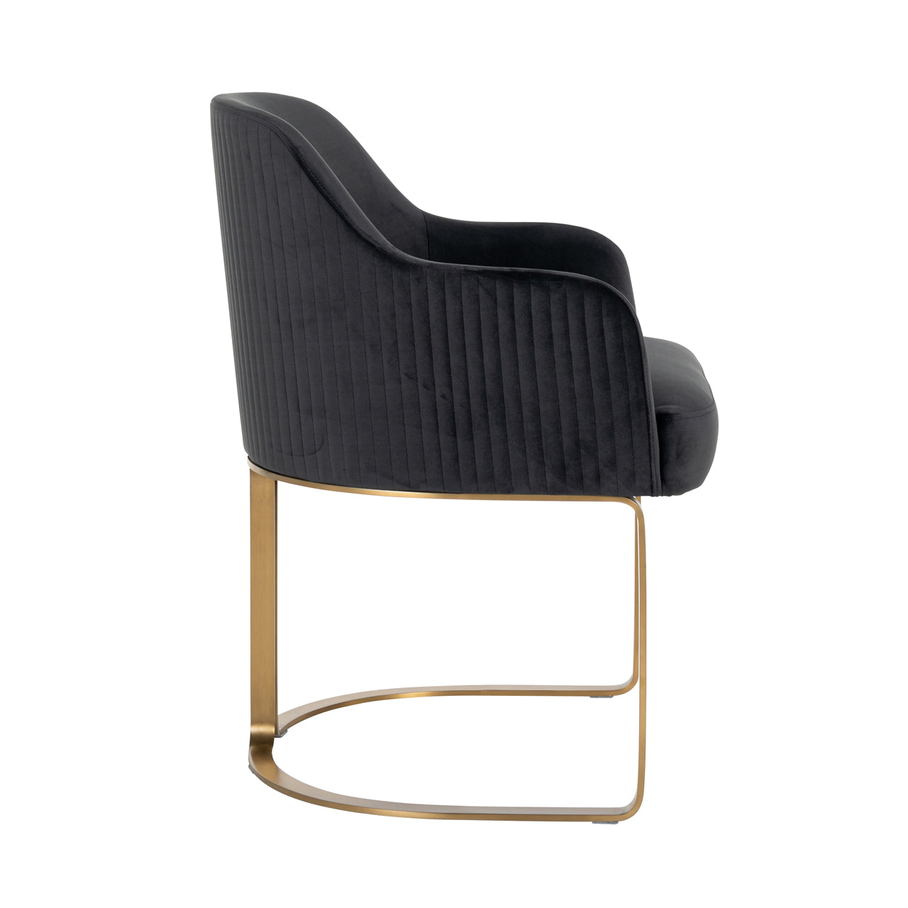 Dining chair Hadley quartz anthracite fire retardant