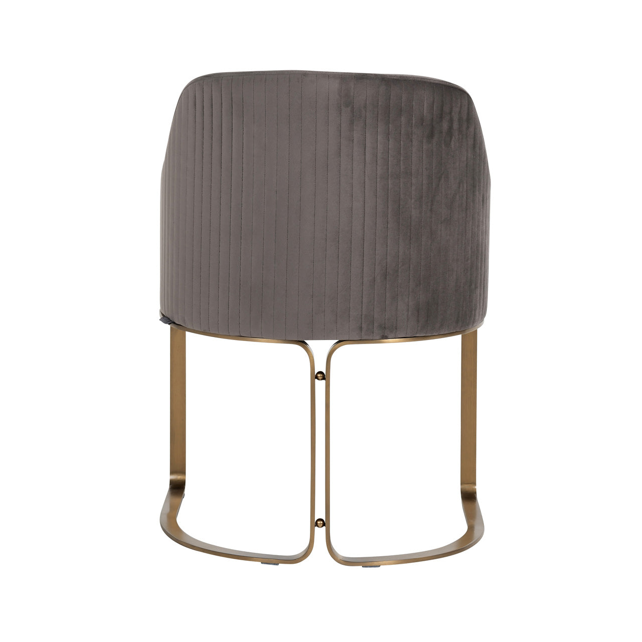 Chair Hadley stone velvet / brushed gold (Quartz Stone 101)