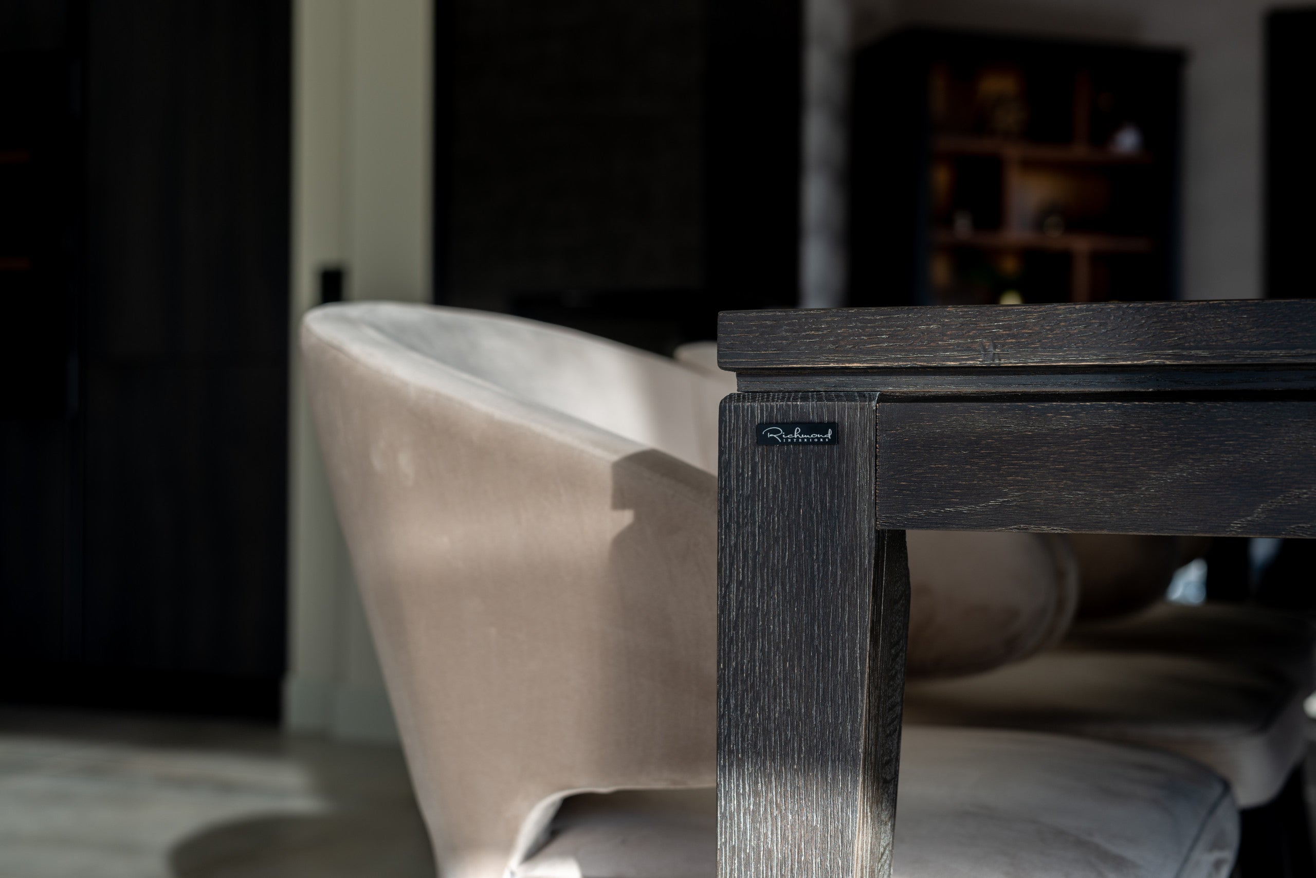 Bar stool Indigo khaki velvet