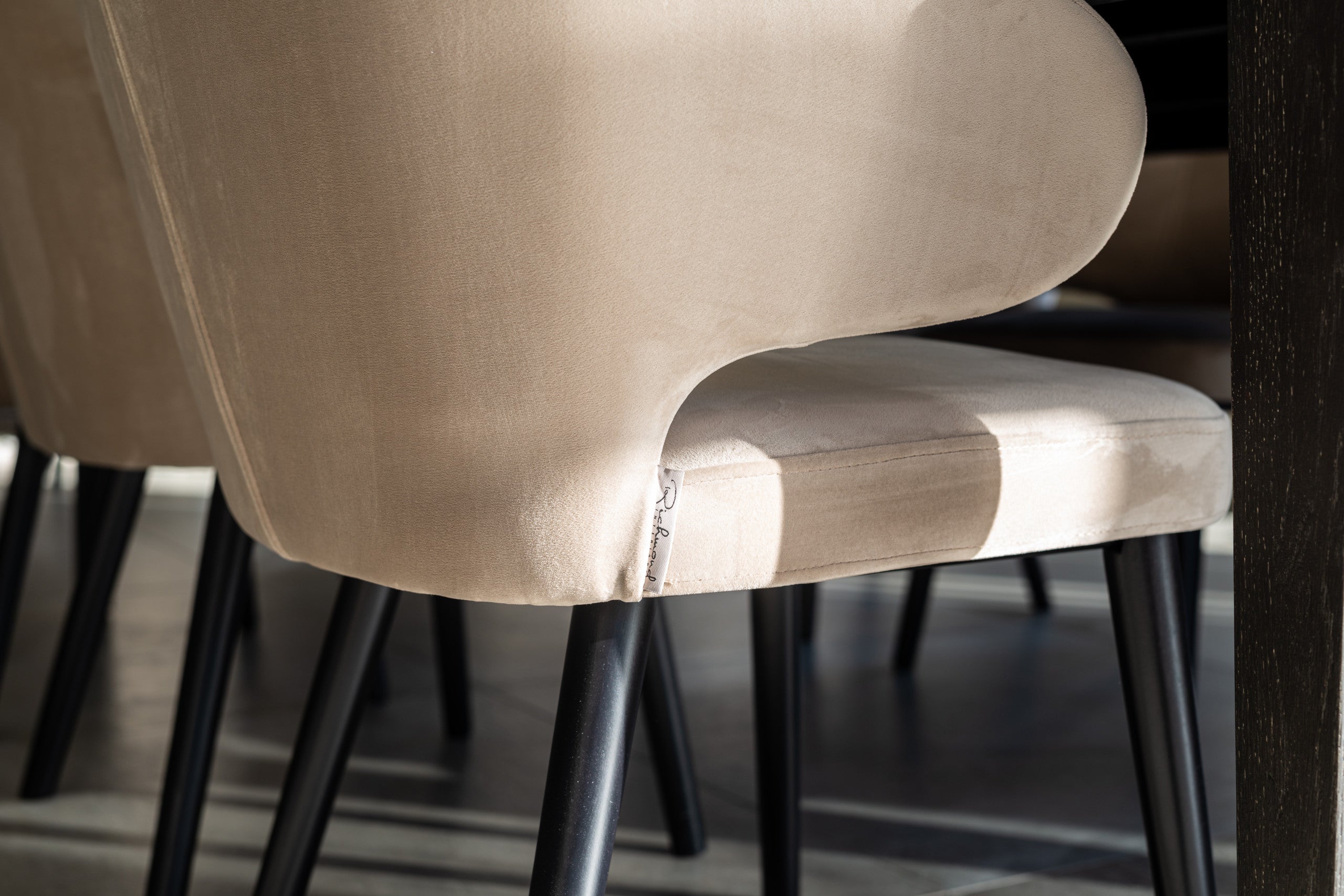 Bar stool Indigo khaki velvet