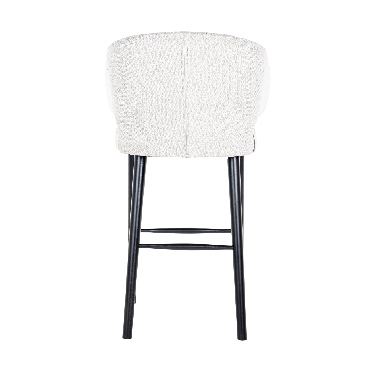Bar stool Indigo white bouclé