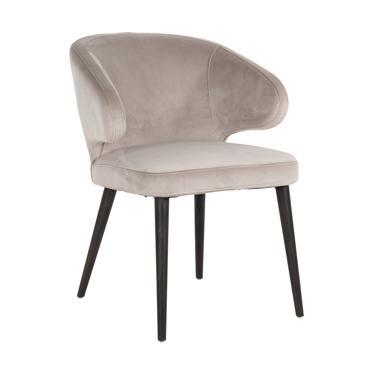 Dining chair Indigo khaki velvet