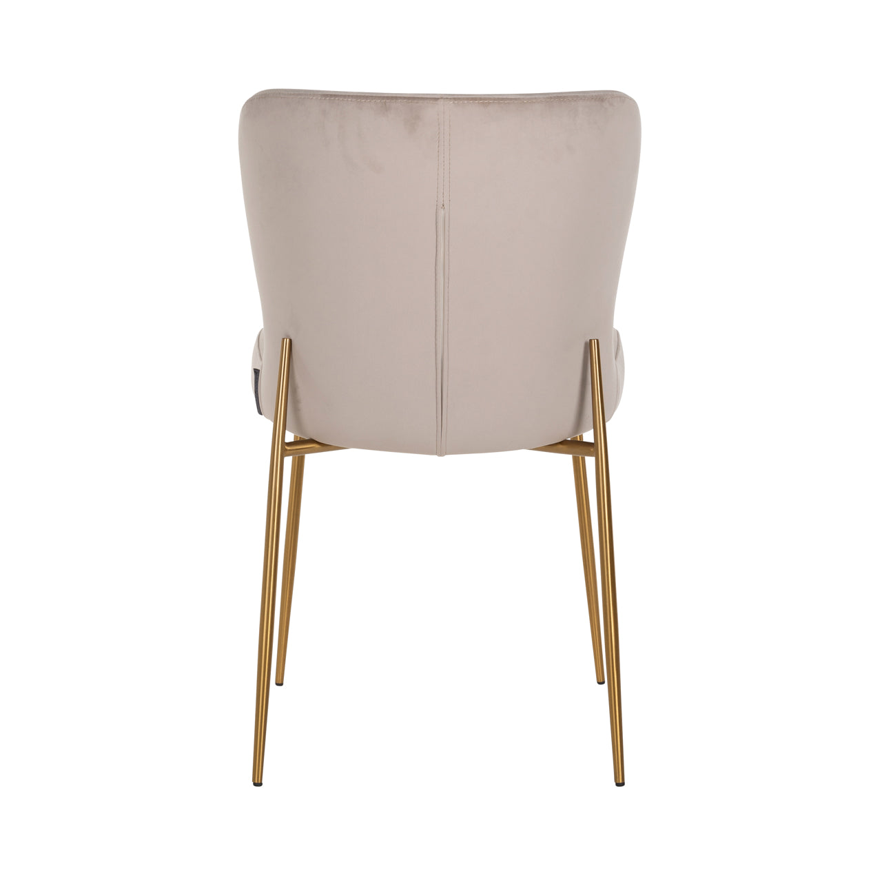 Dining chair Odessa khaki velvet fire retardant (Set of 2)