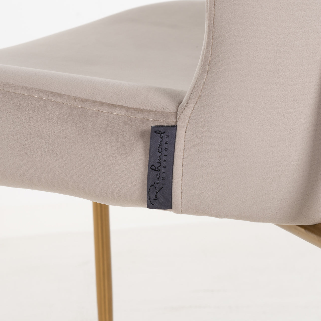 Dining chair Odessa khaki velvet fire retardant (Set of 2)