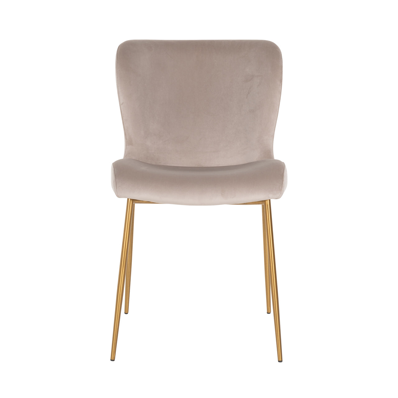 Dining chair Odessa khaki velvet fire retardant (Set of 2)