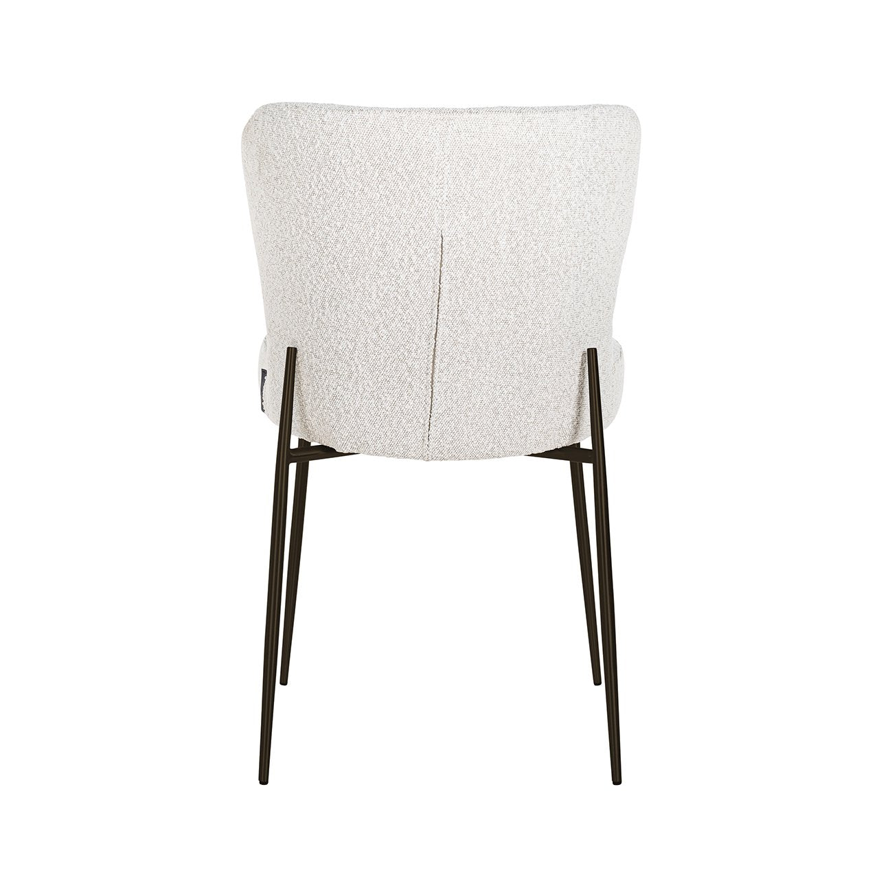 Dining chair Darby white bouclé (Set of 2)
