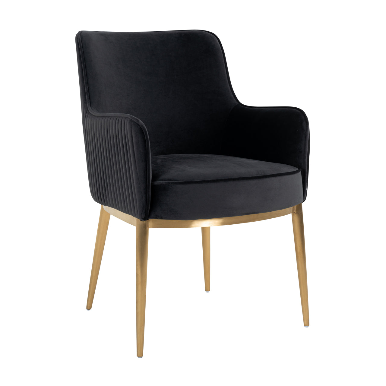 Dining chair Breeze quartz anthracite fire retardant (Set of 2)