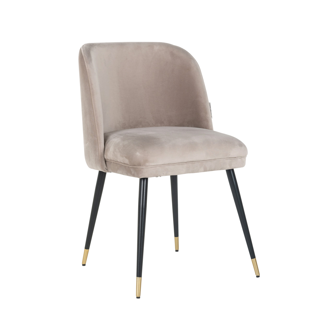 Dining chair Alicia khaki velvet fire retardant