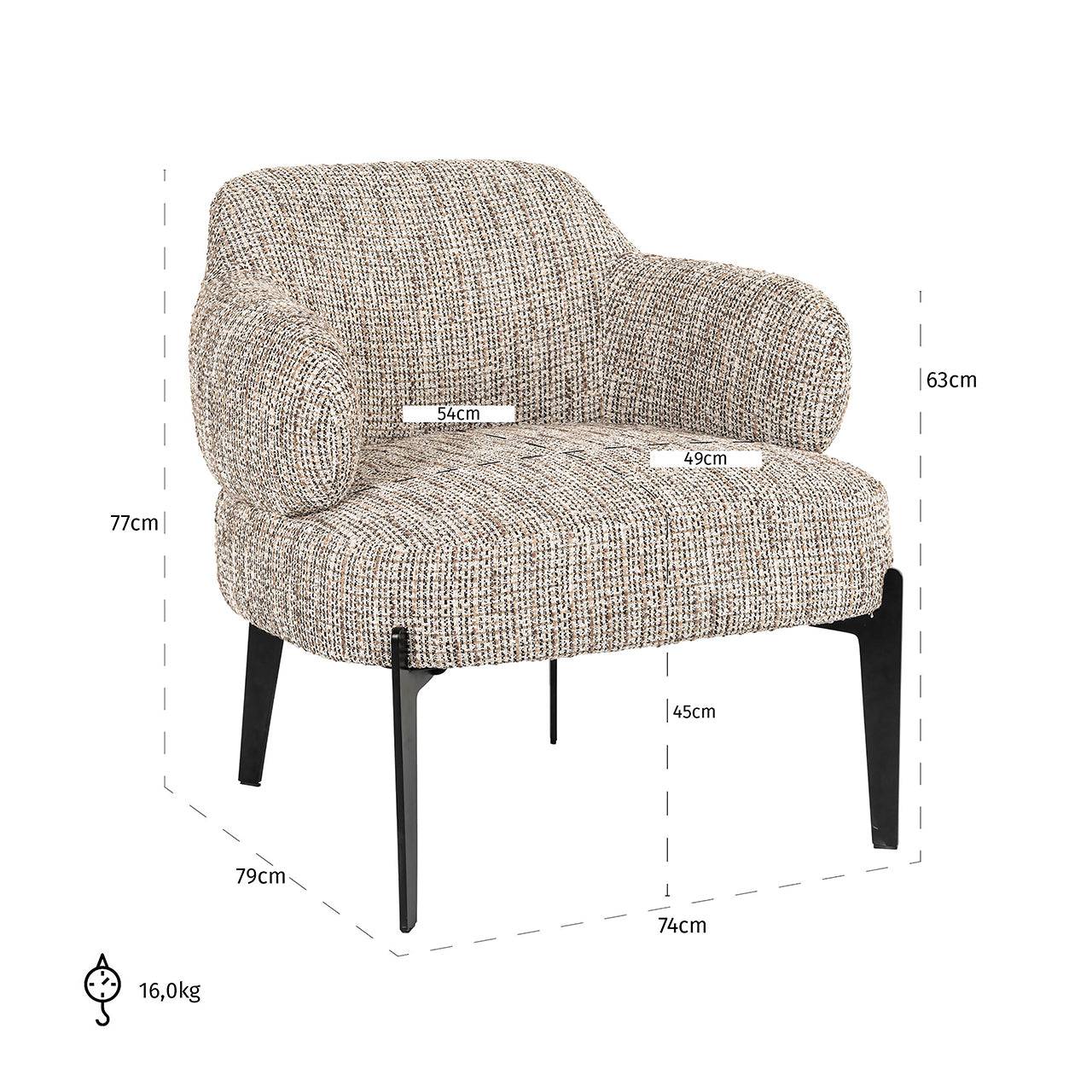 Lounge chair Venus trendy nature (Be Trendy 01 Nature)