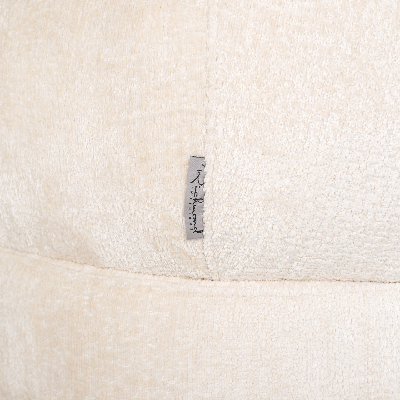 Lounge chair Venus white chenille