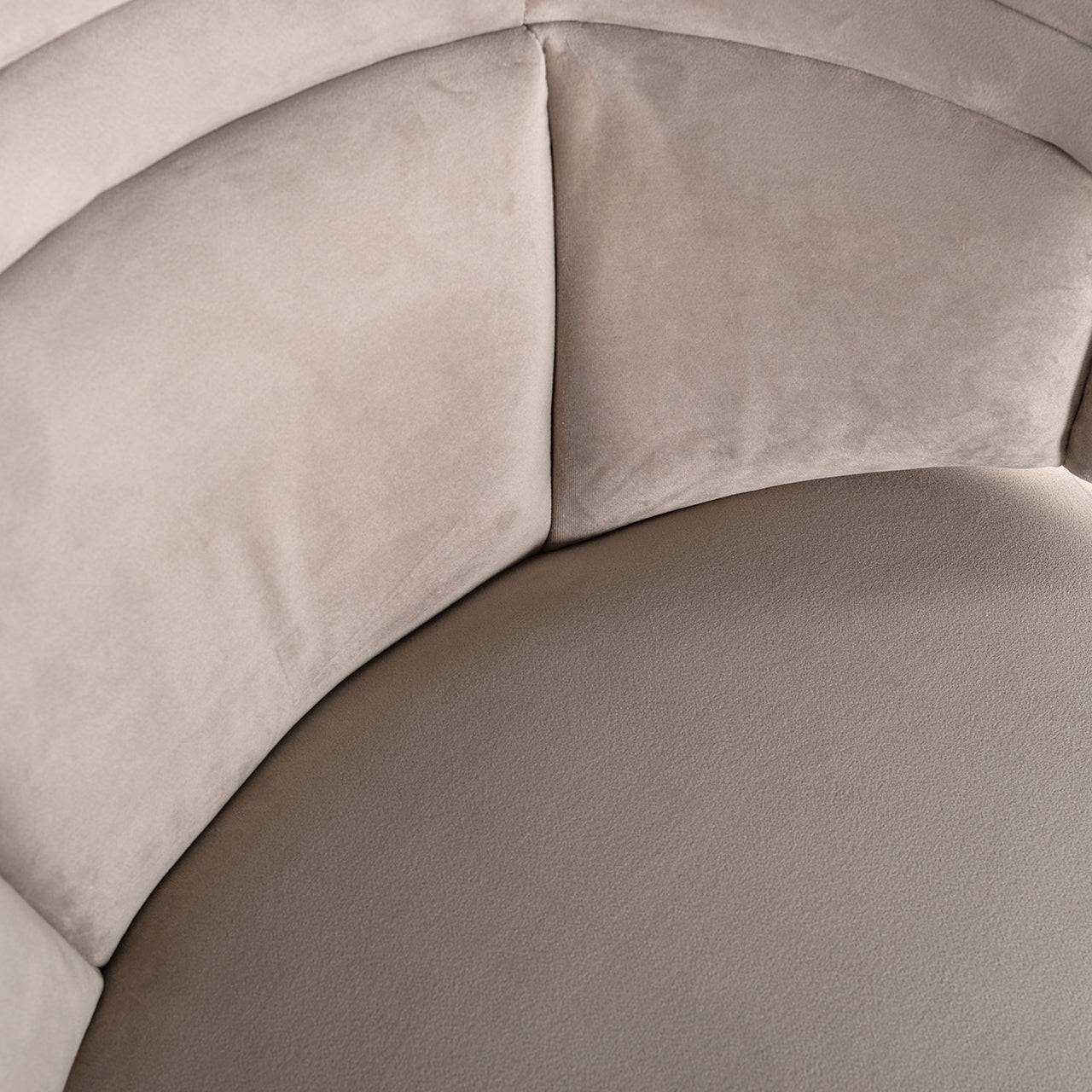 Lounge chair Hazel khaki velvet fire retardant (FR-Quartz 903 Khaki)