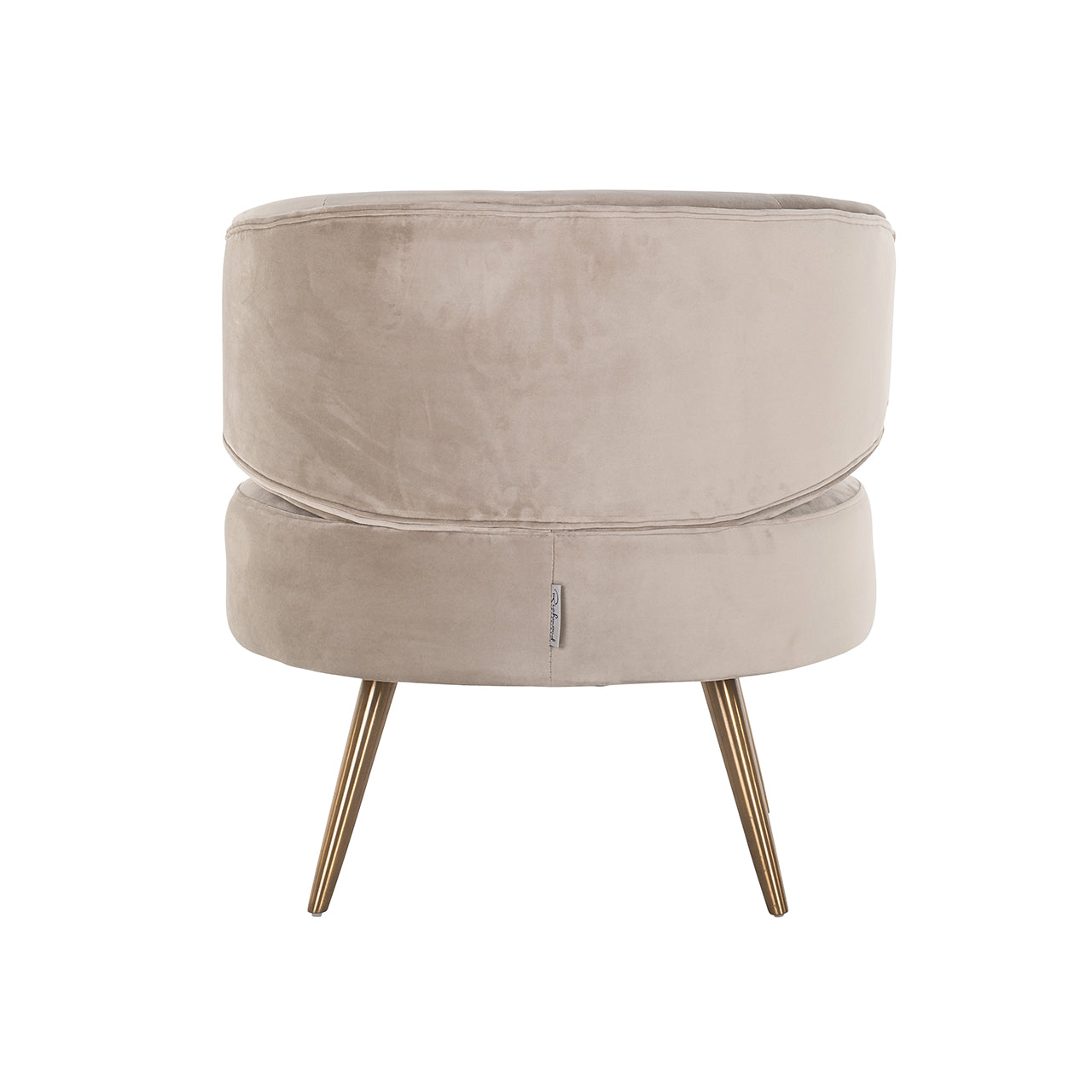 Lounge chair Hazel khaki fluweel brandvertragend (FR-Quartz 903 Khaki)