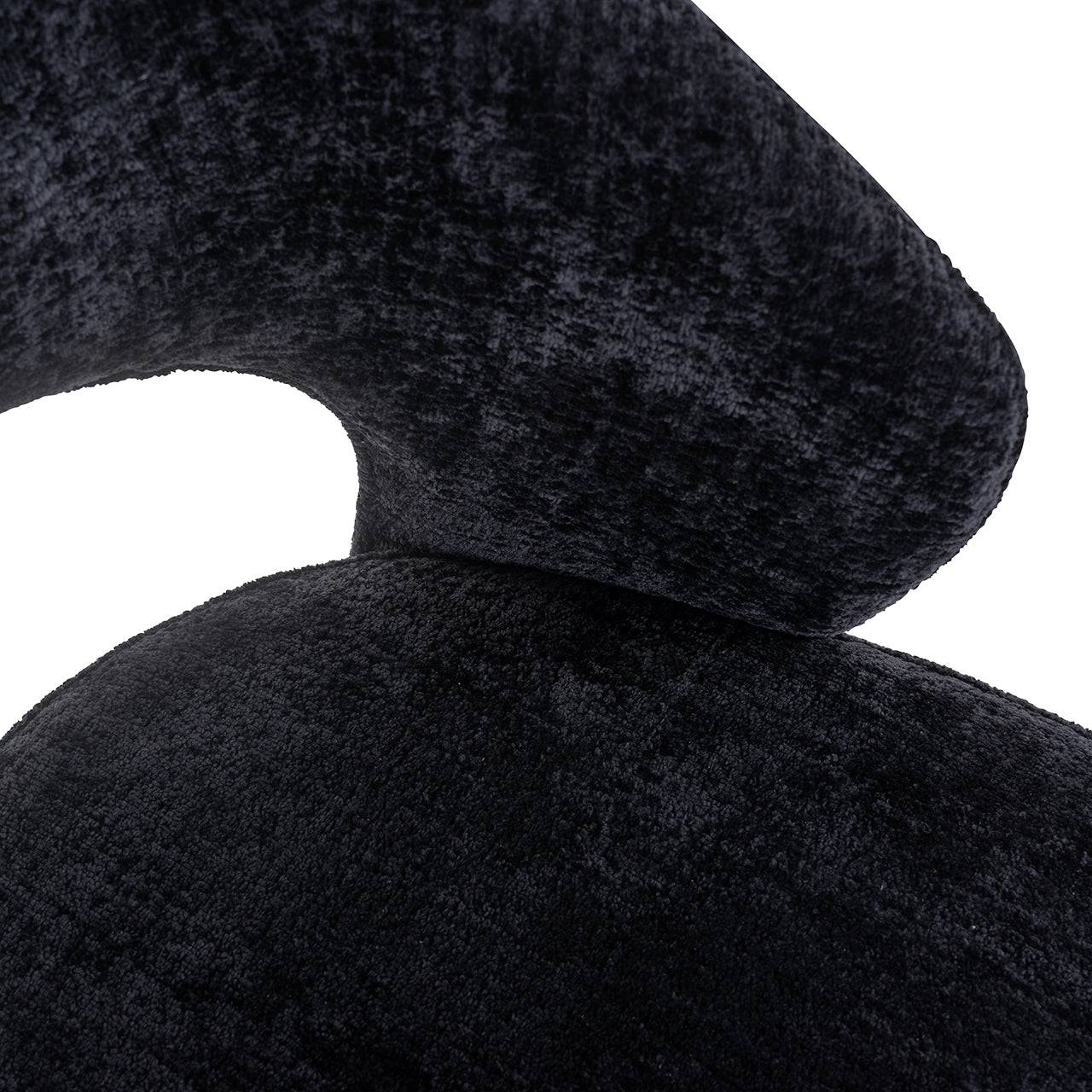 Chair Savoy black chenille (Bergen 809 black chenille)